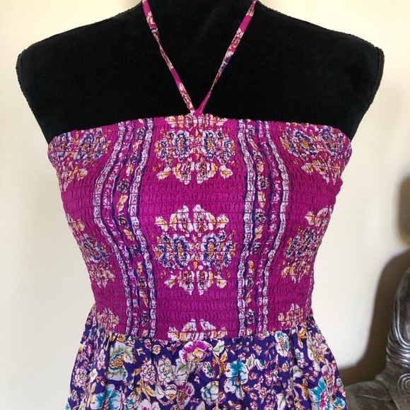 NWOT Maeve Purple Silk Maxi Dress - Small - Picture 5 of 14
